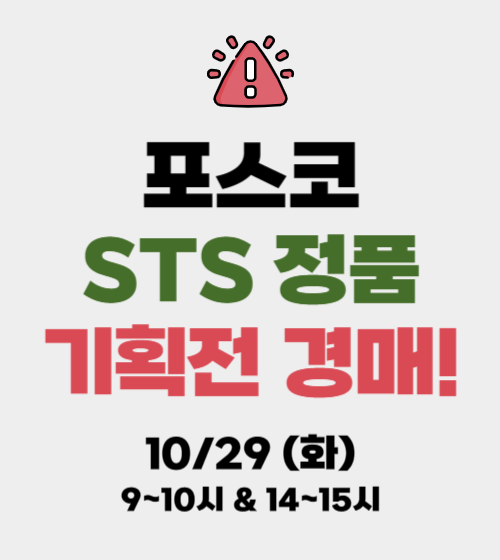 STS 정품 경매 (10/29)